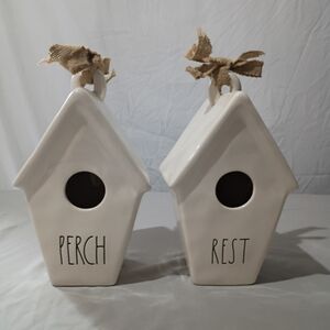 Rae Dunn  Birdhouses - Perch and Rest
